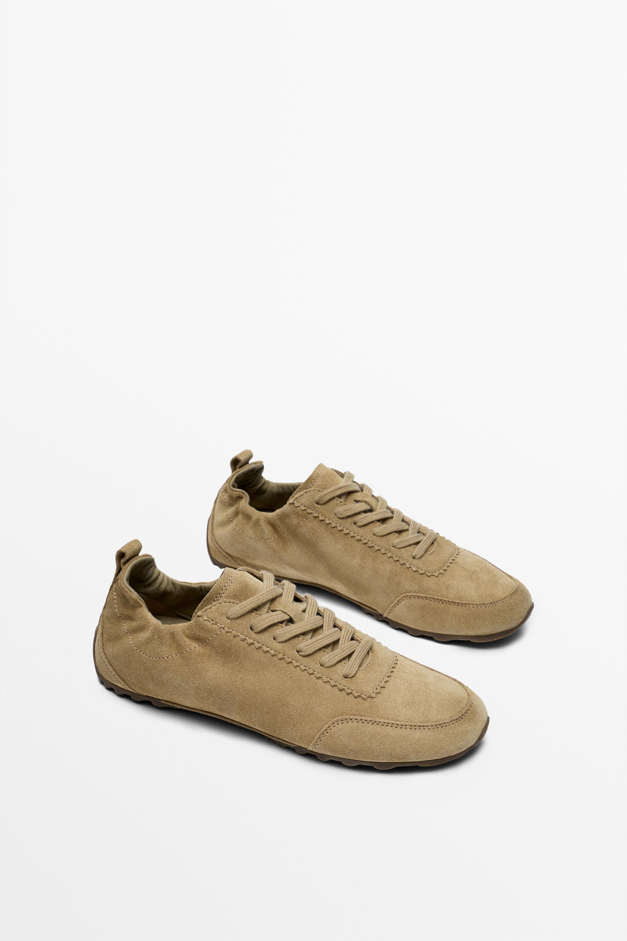 Chaussure de sport en cuir souple